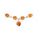 Amber Necklace In Sterling Silver The Selena, image , picture 4