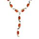 Cognac Amber Necklace In Sterling Silver The Verbena, image , picture 3