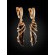 Gold Plated Silver Dangles With Smoky Quartz The Serenade, image , picture 2