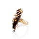Smoky Quartz Gold Plated Silver Ring The Serenade, Ring Size: Adjustable, image , picture 3