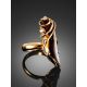 Smoky Quartz Gold Plated Silver Ring The Serenade, Ring Size: Adjustable, image , picture 2
