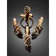 Smoky Quartz Gold Plated Silver Ring The Serenade, Ring Size: Adjustable, image , picture 4