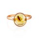 Unique Amber Ring In Gold The Clio, Ring Size: 6.5 / 17, image , picture 4