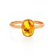 Natural Amber Gold Ring With Insect Inclusion The Clio, Ring Size: 6.5 / 17, image , picture 4