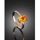 Natural Amber Gold Ring With Insect Inclusion The Clio, Ring Size: 6.5 / 17, image , picture 2