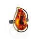 Open Amber Ring In Gold-Plated Silver The Rialto, Ring Size: Adjustable, image , picture 3