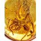 Exclusive Golden Ring With Amber And Inclusions The Clio, Ring Size: 7 / 17.5, image , picture 2