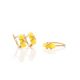 Gold Plated Ring With Honey Amber The Scandinavia, Ring Size: 5.5 / 16, image , picture 6