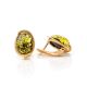 Amber Earrings In Gold-Plated Silver The Strauss, image , picture 3