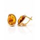Amber Earrings In Gold-Plated Silver The Strauss, image , picture 5