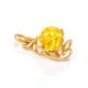 Lemon Amber Pendant In Gold-Plated Silver The Flamenco, image , picture 6