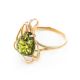 Flower Amber Ring In Gold The Daisy, Ring Size: 7 / 17.5, image , picture 5