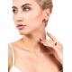 Trendy Gold Plated Earrings With Amber And Crystals The Scandinavia, image , picture 2