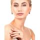 Bold Gold-Plated Ring With Amber And Crystals The Swan, Ring Size: 11.5 / 21, image , picture 2
