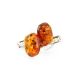 Geometric Silver Cufflinks With Natural Amber, image , picture 4