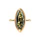 Green Amber Ring In Gold The Stradivari, Ring Size: 8 / 18, image , picture 2