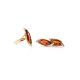 Refined Golden Ring With Cognac Amber, Ring Size: 8 / 18, image , picture 8