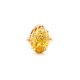Designer Amber Golden Ring The Spider Web Collection, Ring Size: 6.5 / 17, image , picture 2