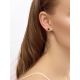 Refined Gold Plated Dangle Earrings With Crystals, image , picture 3