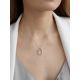 Abstract Hammered Silver Necklace The Liquid, image , picture 5