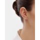 Chic Golden Climber Earrings With Crystals, image , picture 3