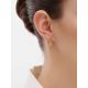 Filigree Loop Golden Earrings, image , picture 3