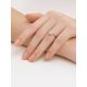 Leaf Motif Gold Crystal Ring, Ring Size: 7 / 17.5, image , picture 4