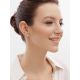 Stylish Gold Crystal Stud Earrings, image , picture 3