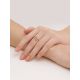 Trendy 14K Gold Open Ring, Ring Size: 7 / 17.5, image , picture 4