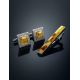 Mosaic Amber Cufflinks And Tie Clip Set, image , picture 2