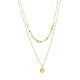 Gilded Silver Multi Strand Necklace  The Liquid, image 