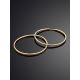 Trendy Textured Golden Hoop Earrings, image , picture 2