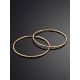 Textured Golden Hoop Earrings, image , picture 2