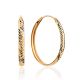 Chunky Golden Hoop Earrings, image 