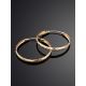 Chunky Golden Hoop Earrings, image , picture 2