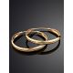 Chunky Golden Hoop Earrings, image , picture 2