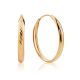 Chunky Golden Hoop Earrings, image 