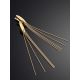 Stylish Golden Chain Earrings, image , picture 2