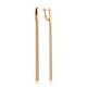 Stylish Golden Chain Earrings, image 