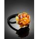 Hair Tie With Natural Amber Flower, image , picture 2