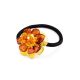 Hair Tie With Natural Amber Flower, image , picture 3