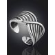 Chic Twisted Design Silver Ring The Liquid, Ring Size: Adjustable, image , picture 2