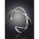 Criss Cross Design Silver Ring The ICONIC, Ring Size: Adjustable, image , picture 2