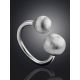 Silver Adjustable Ring With Baubles The Liquid, Ring Size: Adjustable, image , picture 2