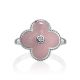 Silver Pink Enamel Ring With Diamond Centerpiece The Heritage, Ring Size: 8.5 / 18.5, image , picture 3
