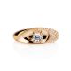 Classy Gold Crystal Ring, Ring Size: 6.5 / 17, image , picture 3