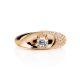 Classy Gold Crystal Ring, Ring Size: 6 / 16.5, image , picture 3
