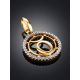 Golden Taurus Sign Pendant, image , picture 2