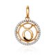 Golden Taurus Sign Pendant, image 