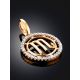 Golden Scorpio Sign Pendant, image , picture 2